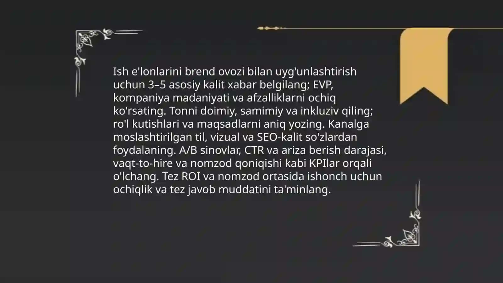 Nomzodlar tajribasi (Candidate Experience) va kommunikatsiya strategiyasi 4