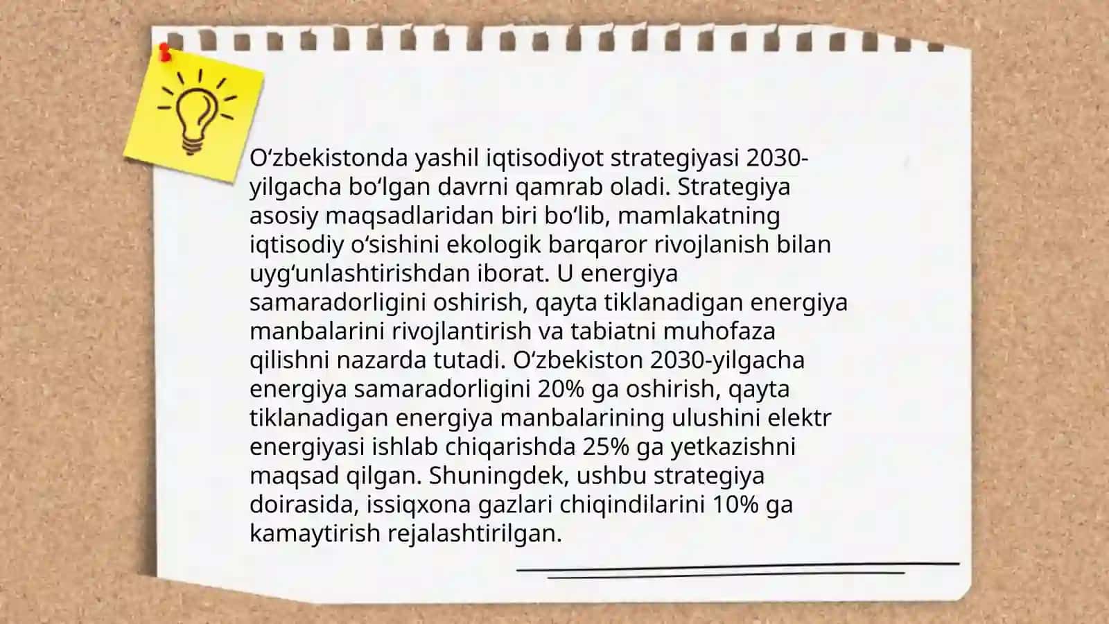 Òzbekistonda yashil iqtisodiyotni shakillantirish va rivojlantirish bosqichlari 4