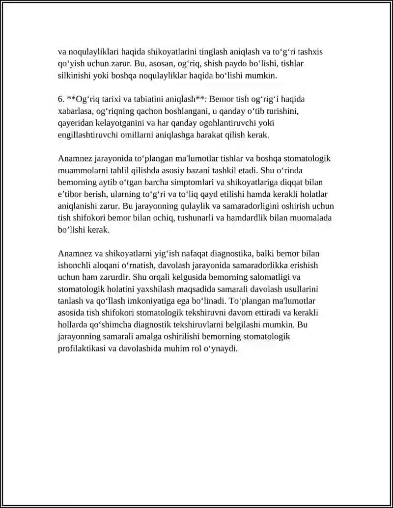 STOMATOLOGIK STATUSNI TEKSHIRISH USULLARI 4