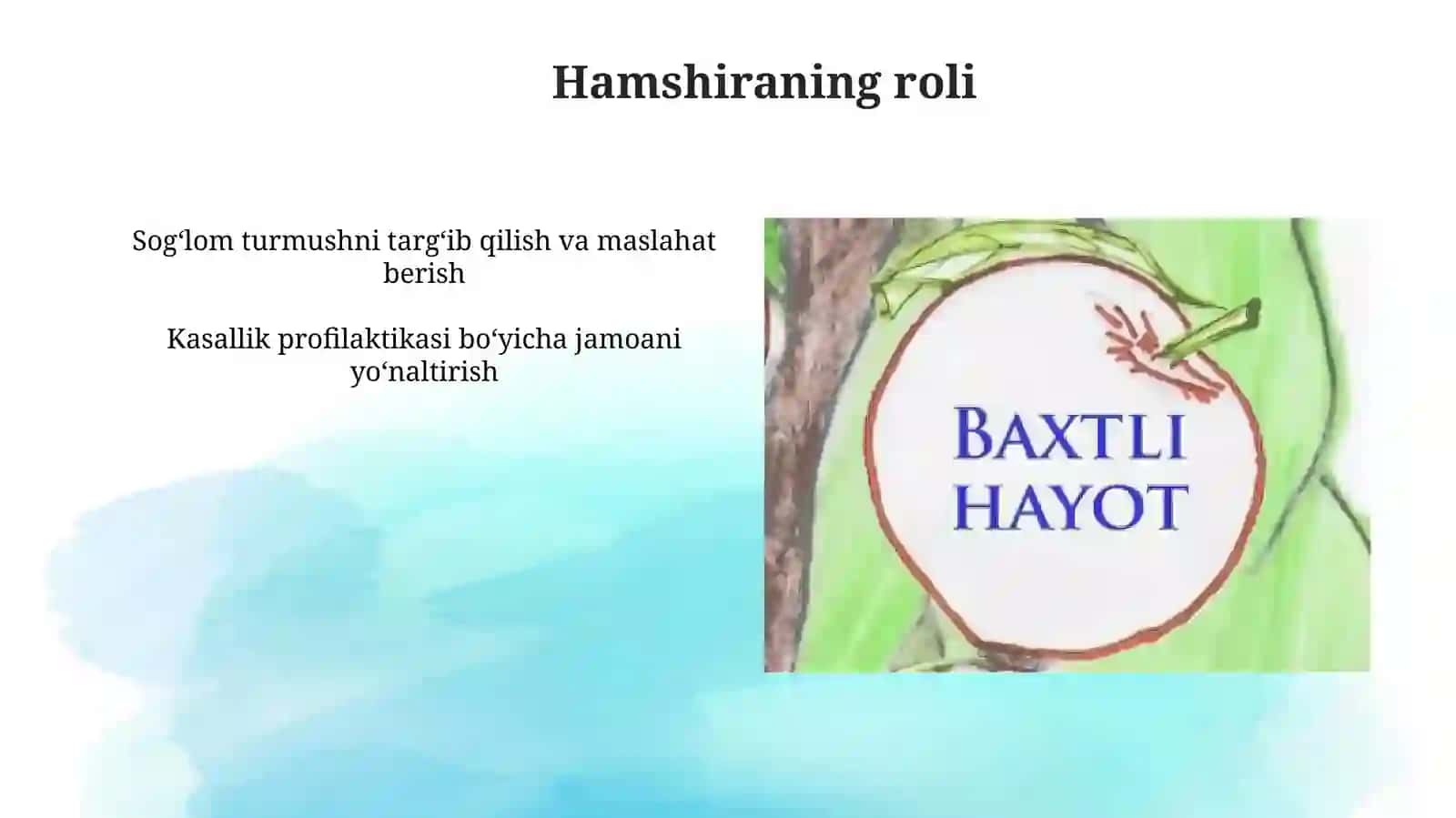 Hamshiraning sog‘lom turmushdagi roli 4