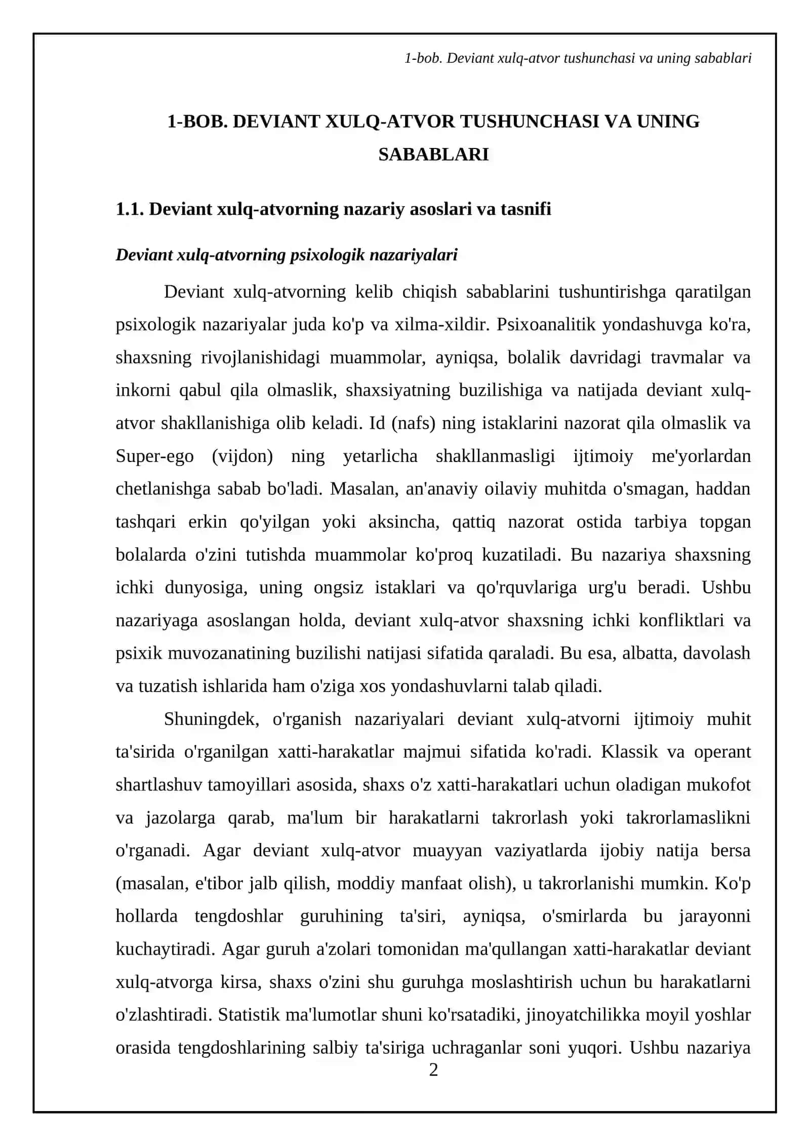 Deviant xulq atvor 4
