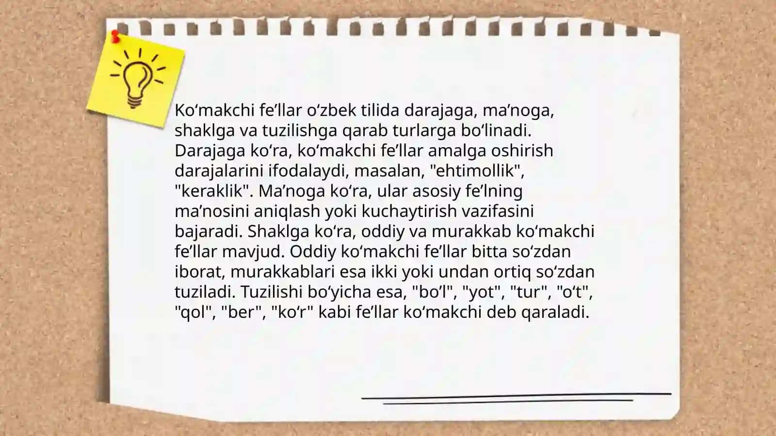 Koʻmakchi fe’llar 4