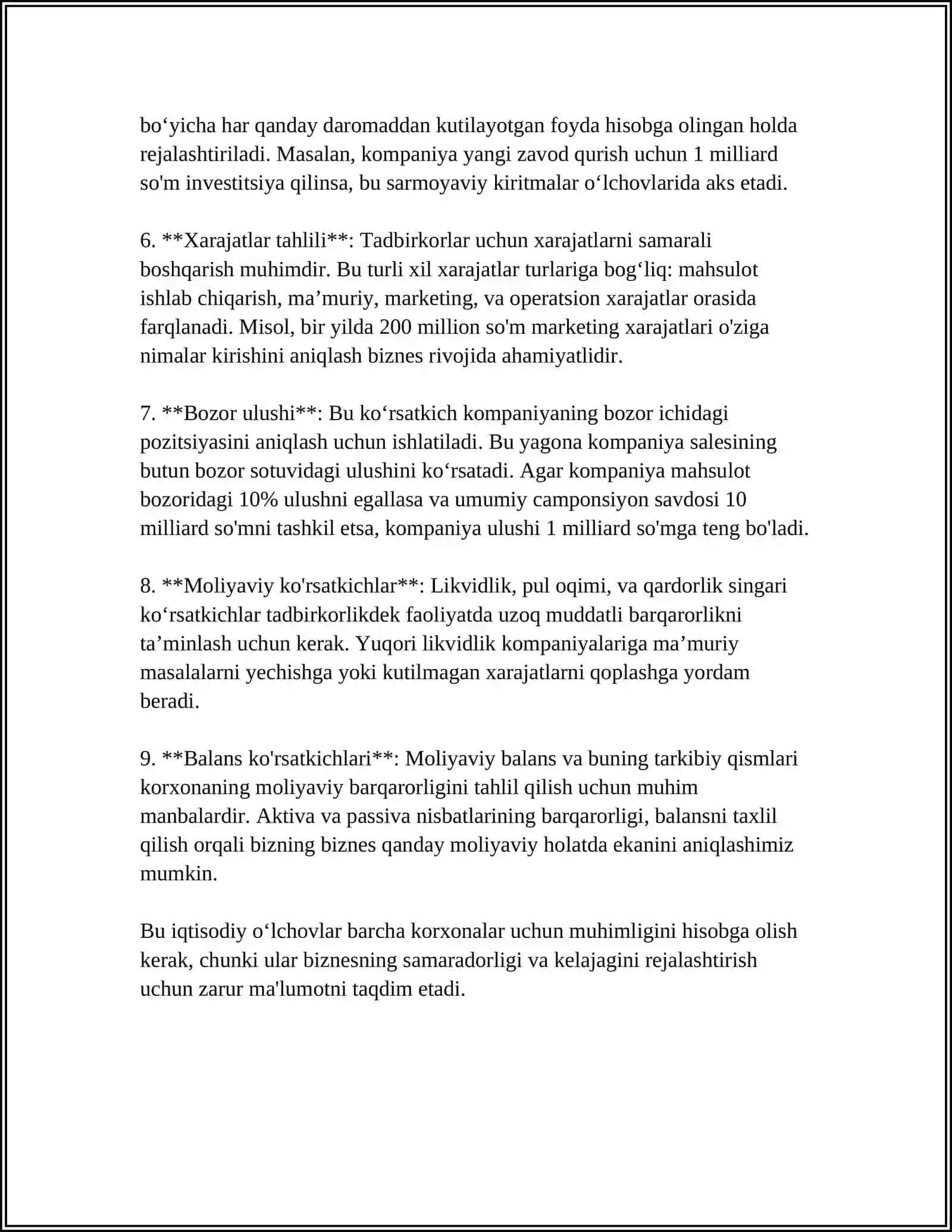 BIZNES BOSHQARUVIDA TADBIRKORLIK FAOLIYATING ÕLCHOV BIRLIKLARI 4