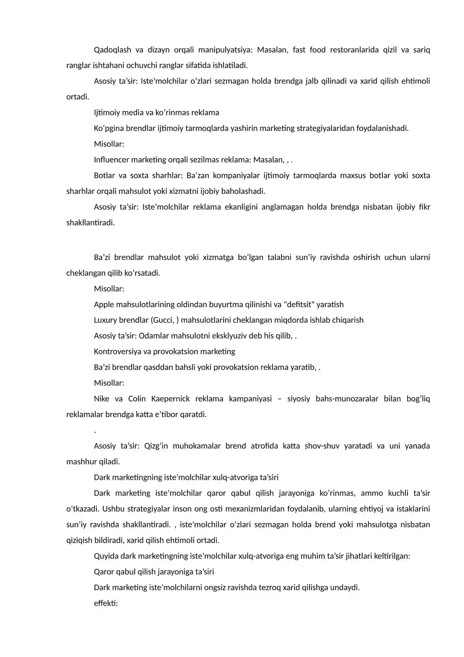 Dark Marketing: Yashirin reklama strategiyalari va iste'molchilar ongiga ta'sir 4