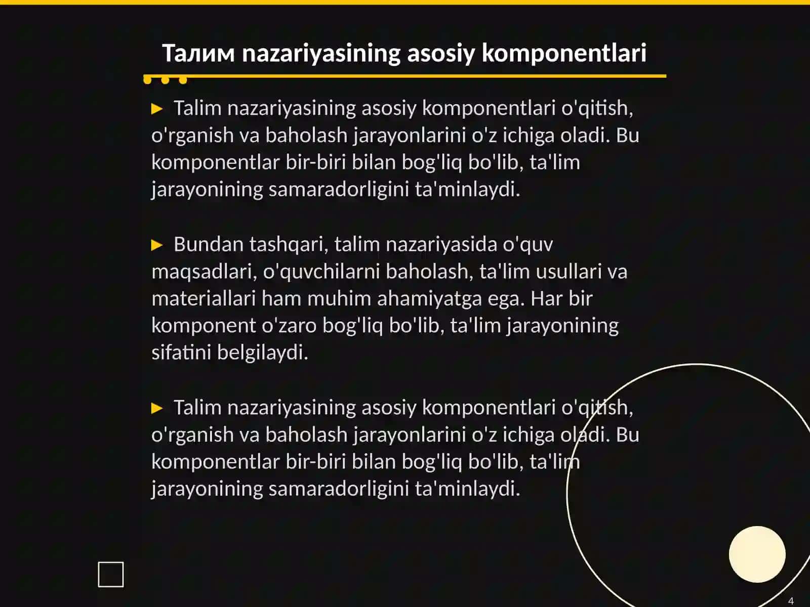 Дидактика талим назарияси сифатида 4