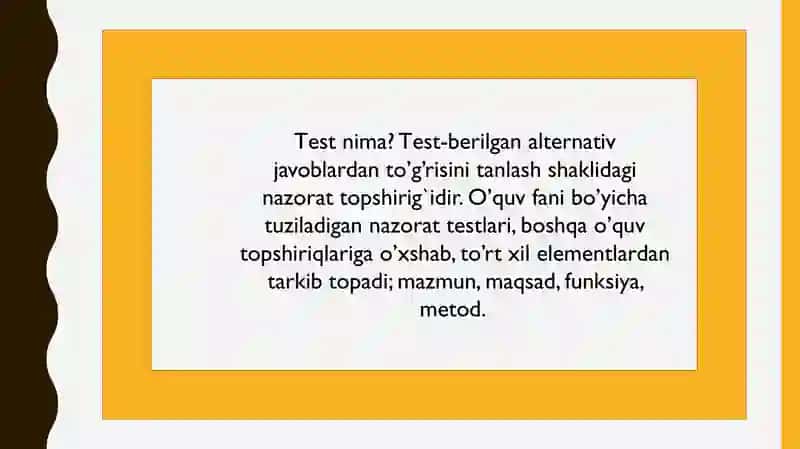 Test va uning turlari 4