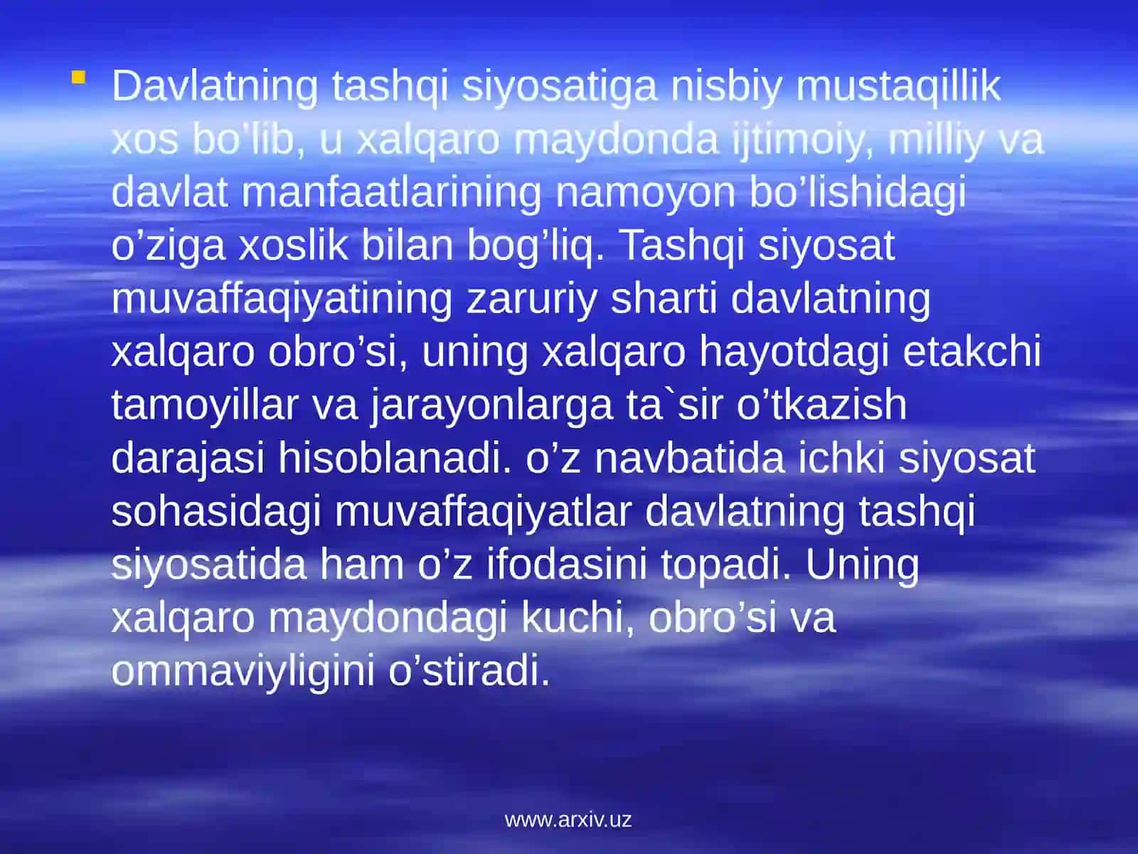 DAVLATNING IJTIMOIY SIYOSATI 4