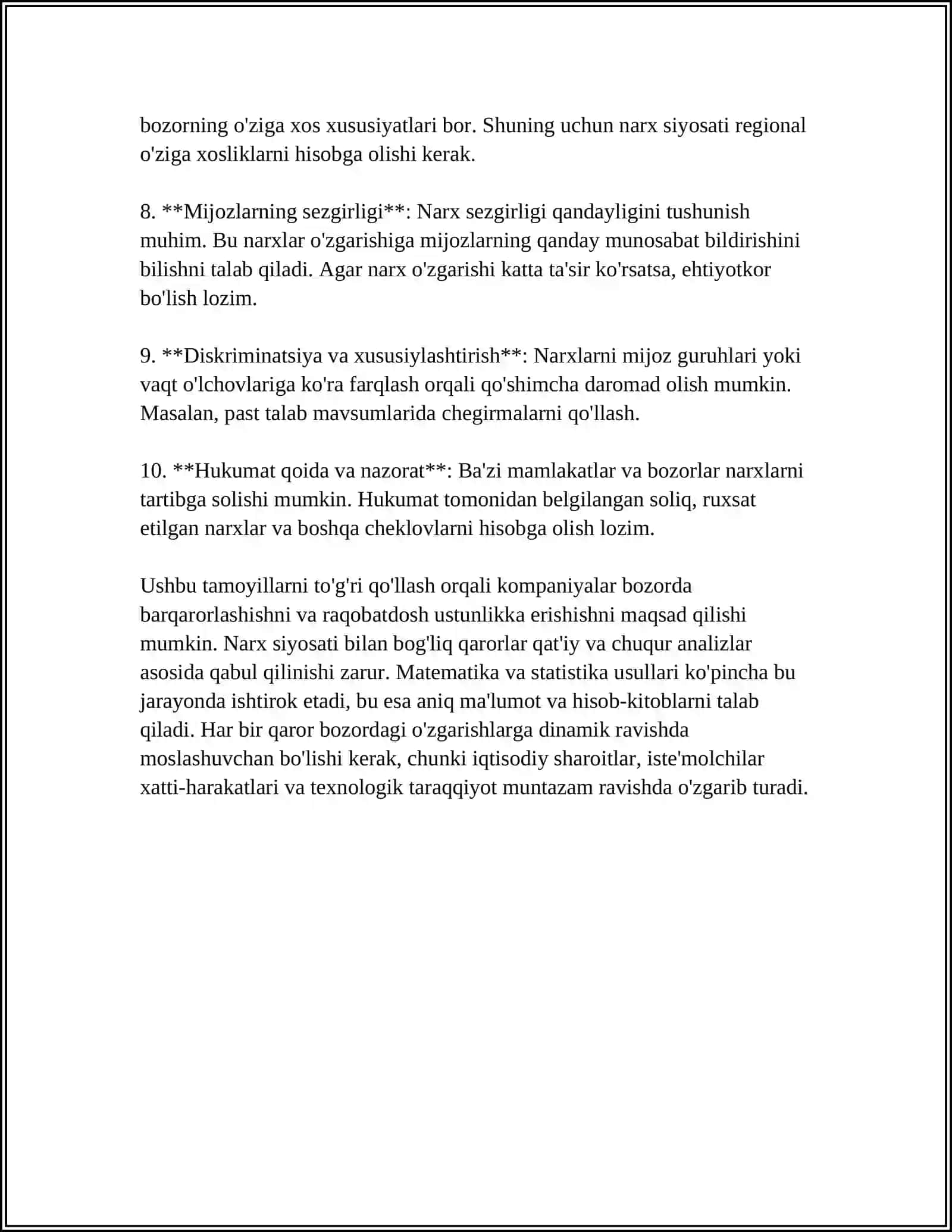 NARX SIYOSATI VA UNING OʻZBEKISTONDA AMALGA OSHIRILISH XUSUSIYATLARI 4
