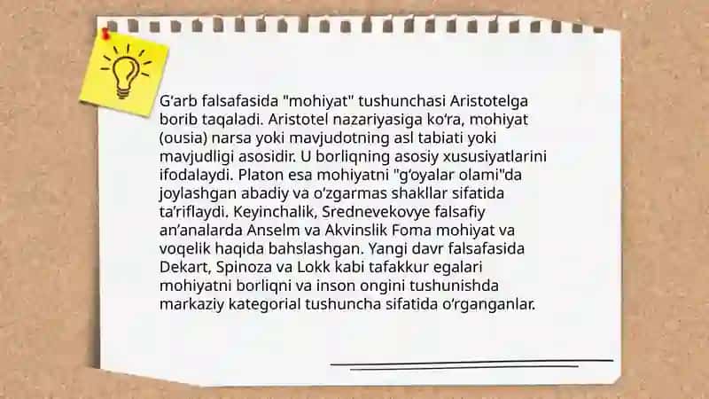 Sharq falsafasida mohiyat tushunchasi 4