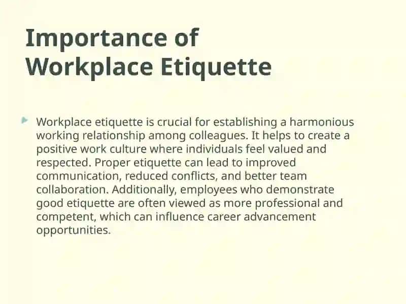 Workplace Etiquette 4