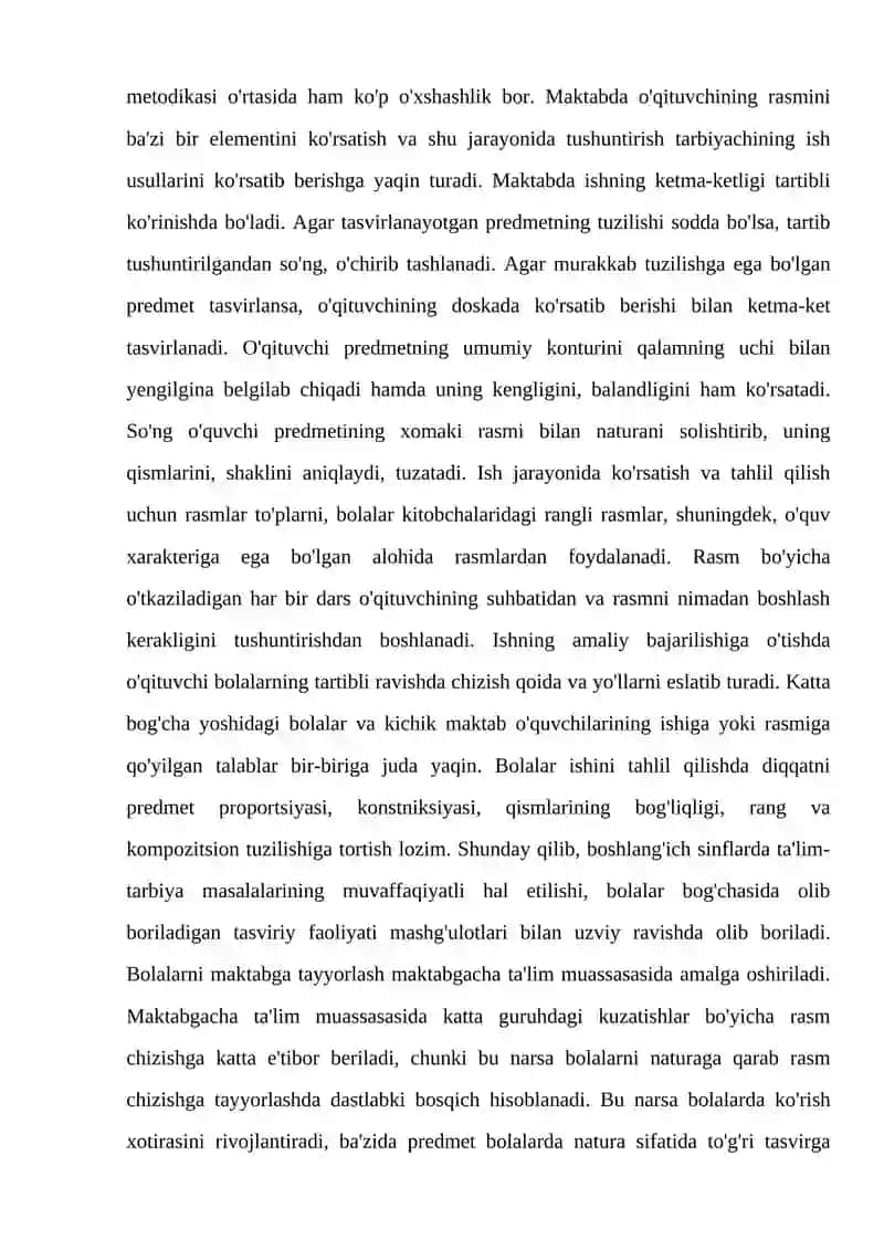 TASVIRIY FAOLIYAT MASHG'ULOTLARIDA BOLALARNI MAKTABGA TAYYORLASH 4