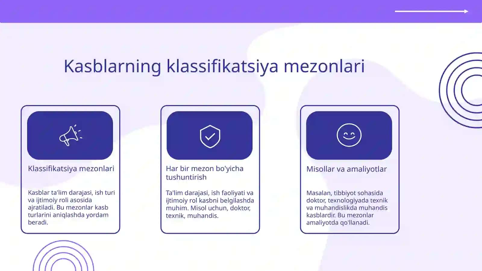 Kasblar va ularning klassifikatsiyasi 4