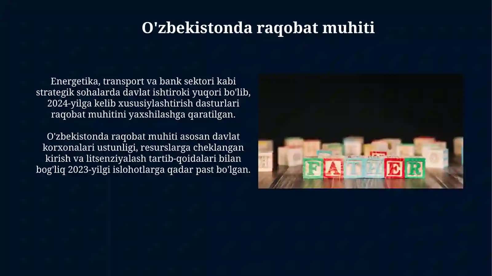 Raqobat va monopoliyalar: nazariya va real holatlar 4