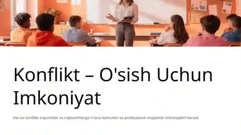 Pedagogik Konflikt Turlari va Ularni Bartaraf Etish Yo'llari 4