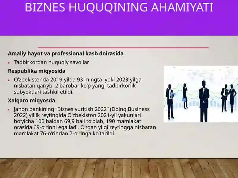 Biznes huquqiga kirish 4