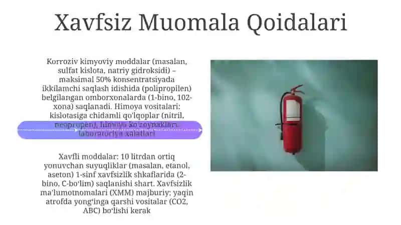 Xavfli yuklar turi va ularni xavfsizligini ta’minlash choralari 4
