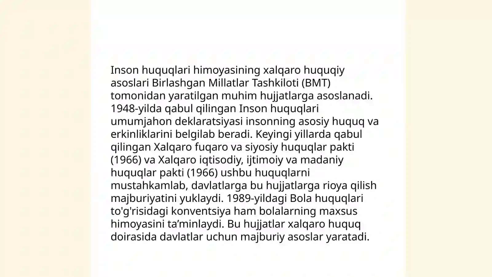 Inson huquqlari himoyasining kafolatlari mexanizmi va uni Oʻzbekistonda shakllanishi 4