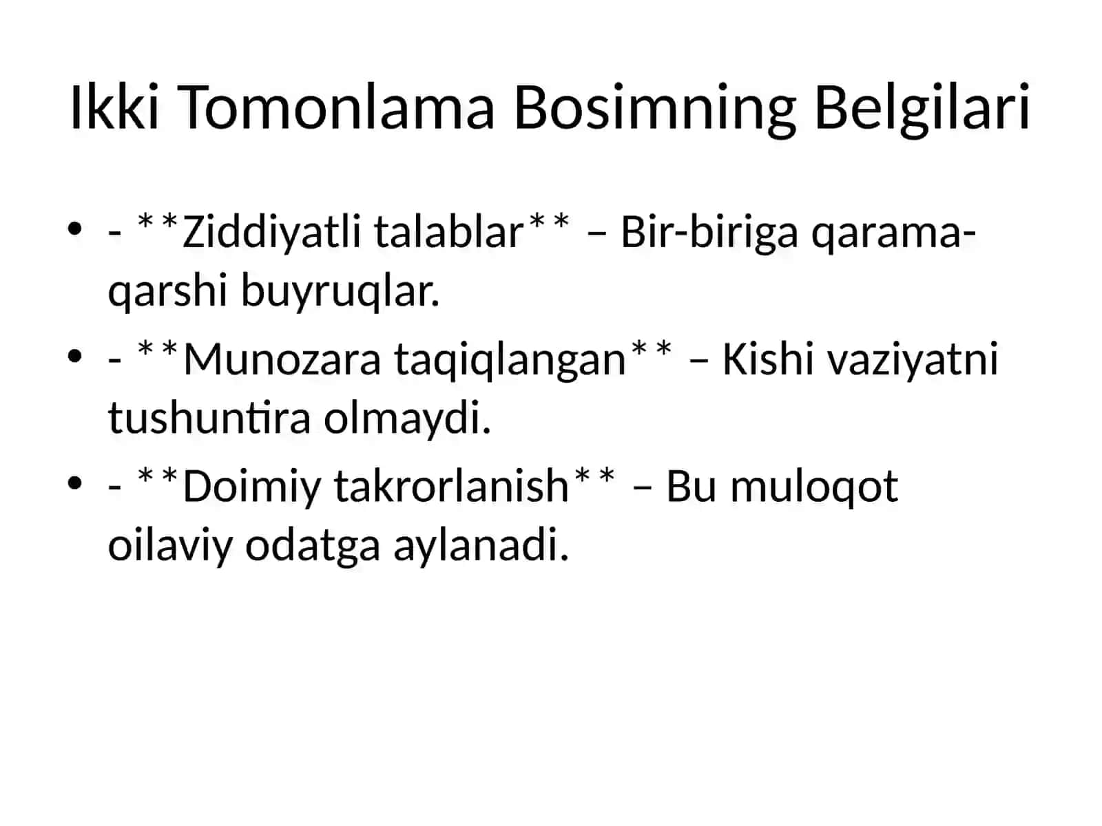 Ikki Tomonlama Bosim (Double Bind) 4