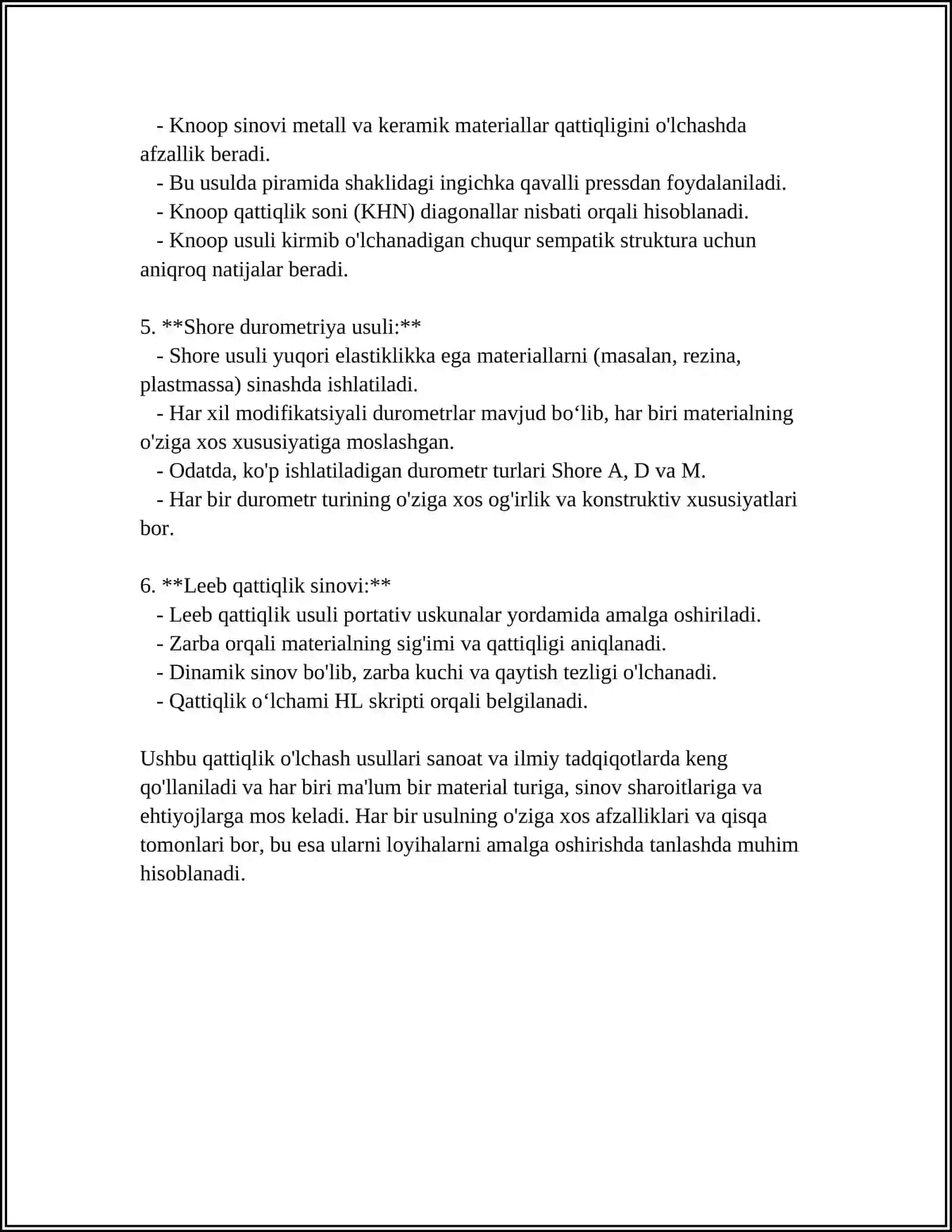 SUVNI QATTIQLIGINI ANIQLASH TEXNOLOGIYASI 4