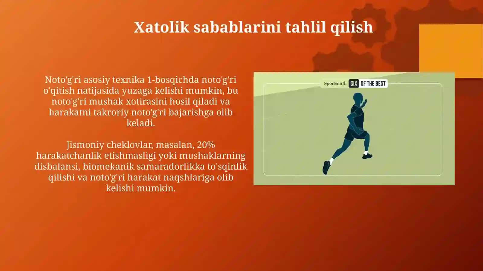Yengil atletika harakat texnikasidagi xatolarni tuzatish usullari 4