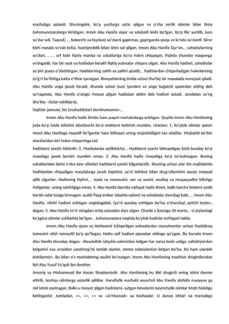 Markaziy Osiyo tarixida Xanafiya Mazhabining O'rni 4