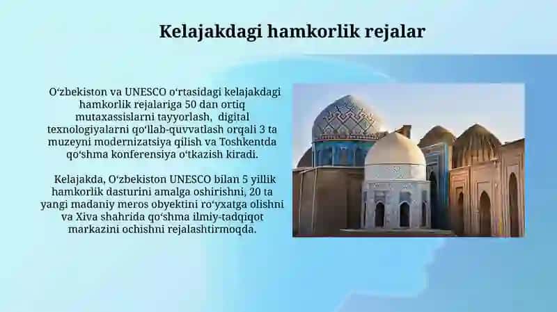 Oʻzbekiston va YUNESKO munosabatlari 4