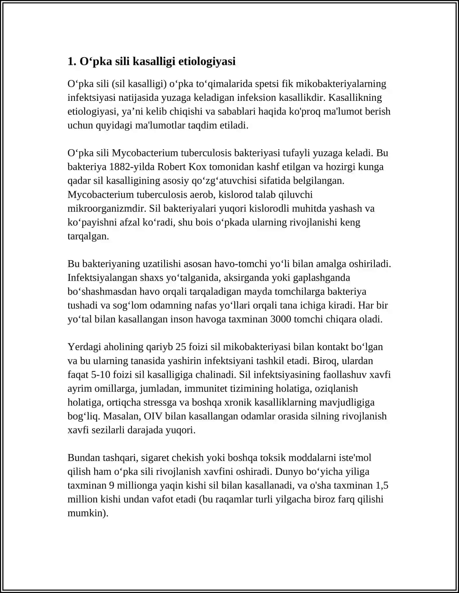OʻPKA SILI KASALINING ETIOLOGIYASI PATOGENEZI REFERAT 4