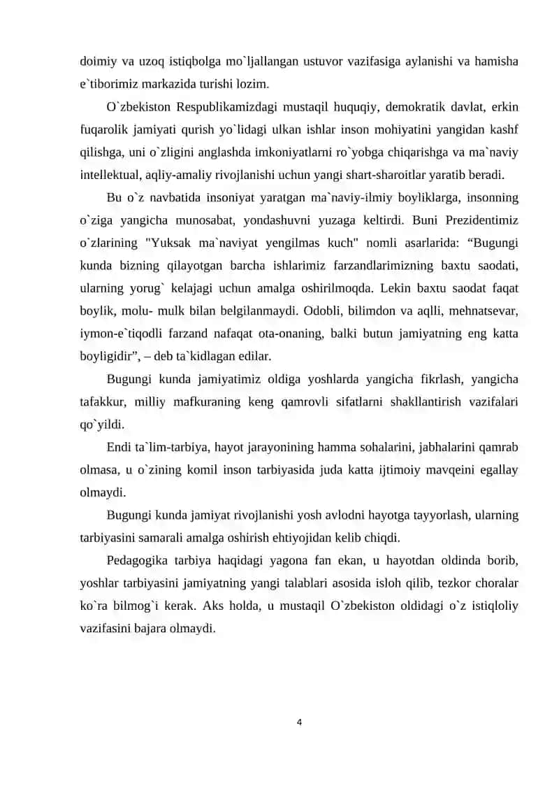 MA'NAVIY TARBIYA HAQIDAGI G`OYALARI 4