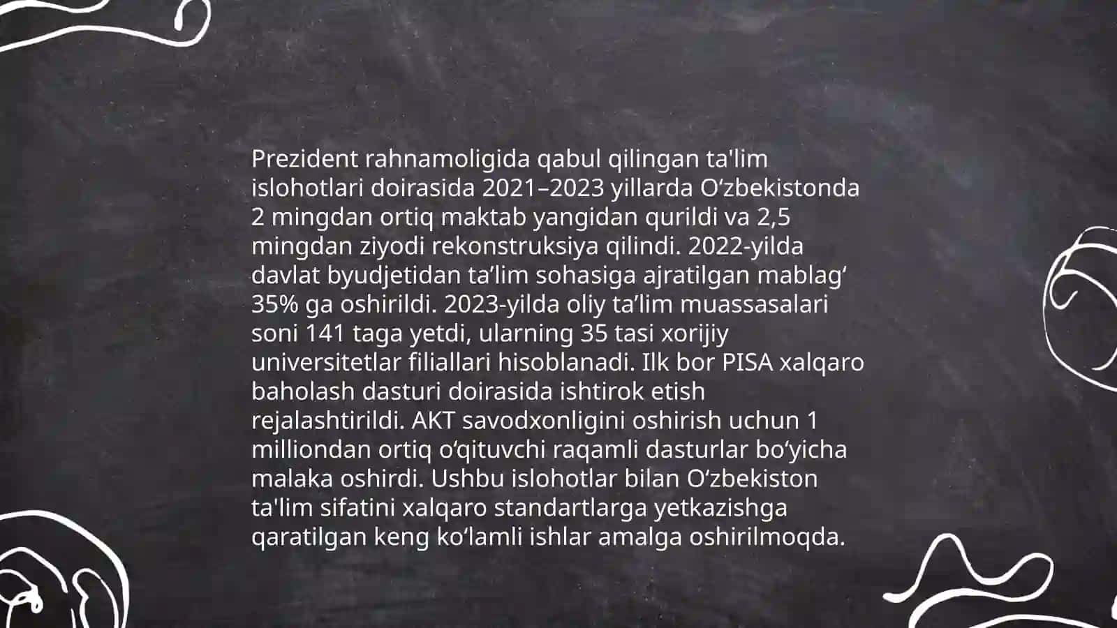 Shavkat Mirziyoyevning qishloq xo'jaligida amalga oshirgan islohotlari 4