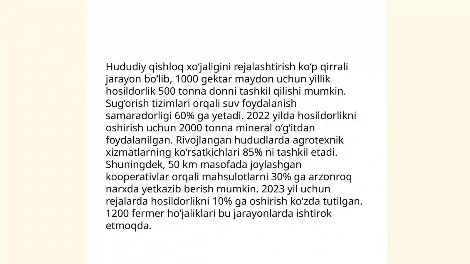 Fransiyada hududiy qishloq xoʻjaligi tashkil etishning ahamiyati 4
