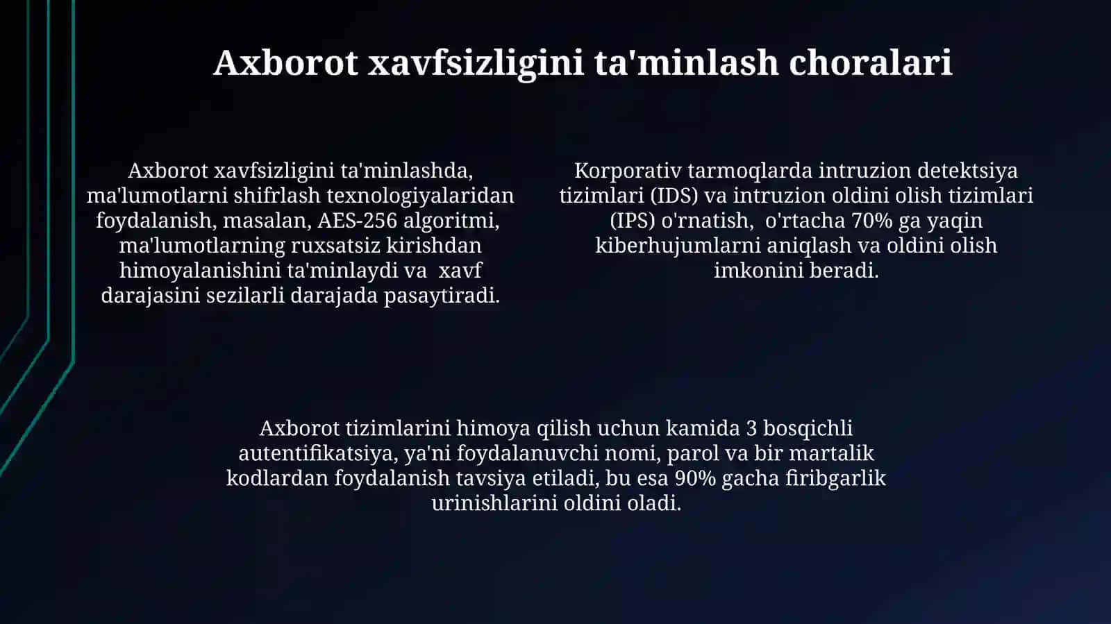 Axborot xavfsizligini taʼminlash qonunchiligi 4
