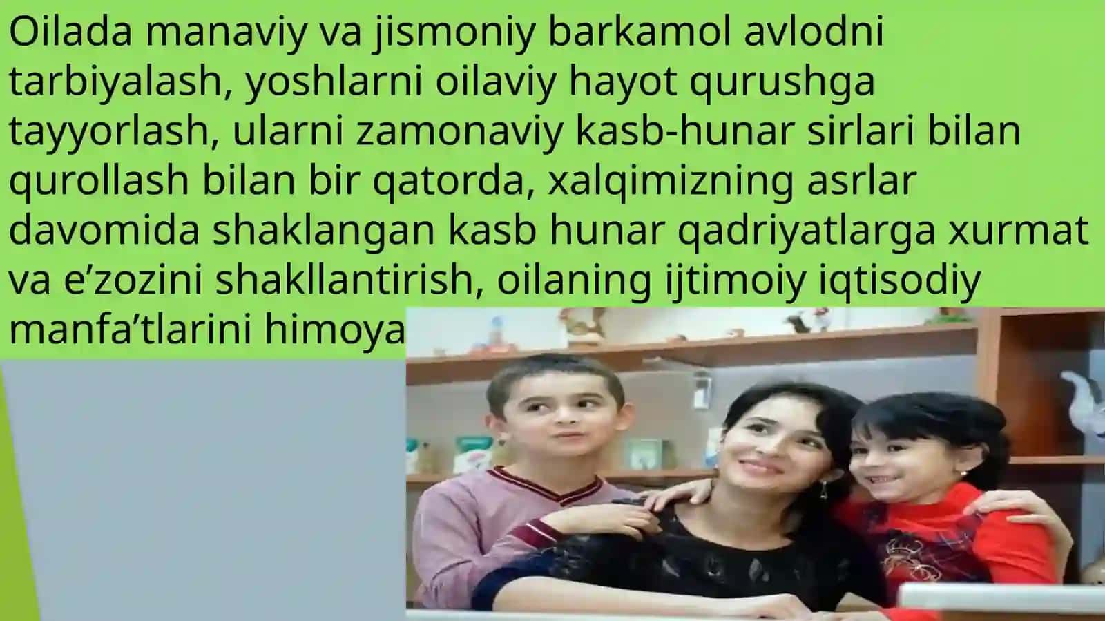 Mustaqillik yillari oila tarbiyasi masalalari 4