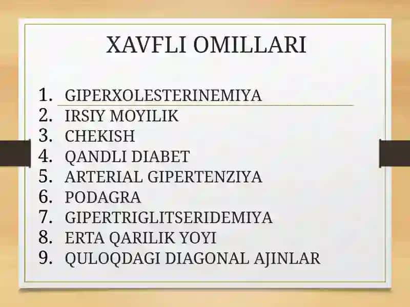 Miokard infarkti etiolguyasi patogenezi miokard infarktida qoʻllaniladigan dori vositalarning farmodinamikasi 4
