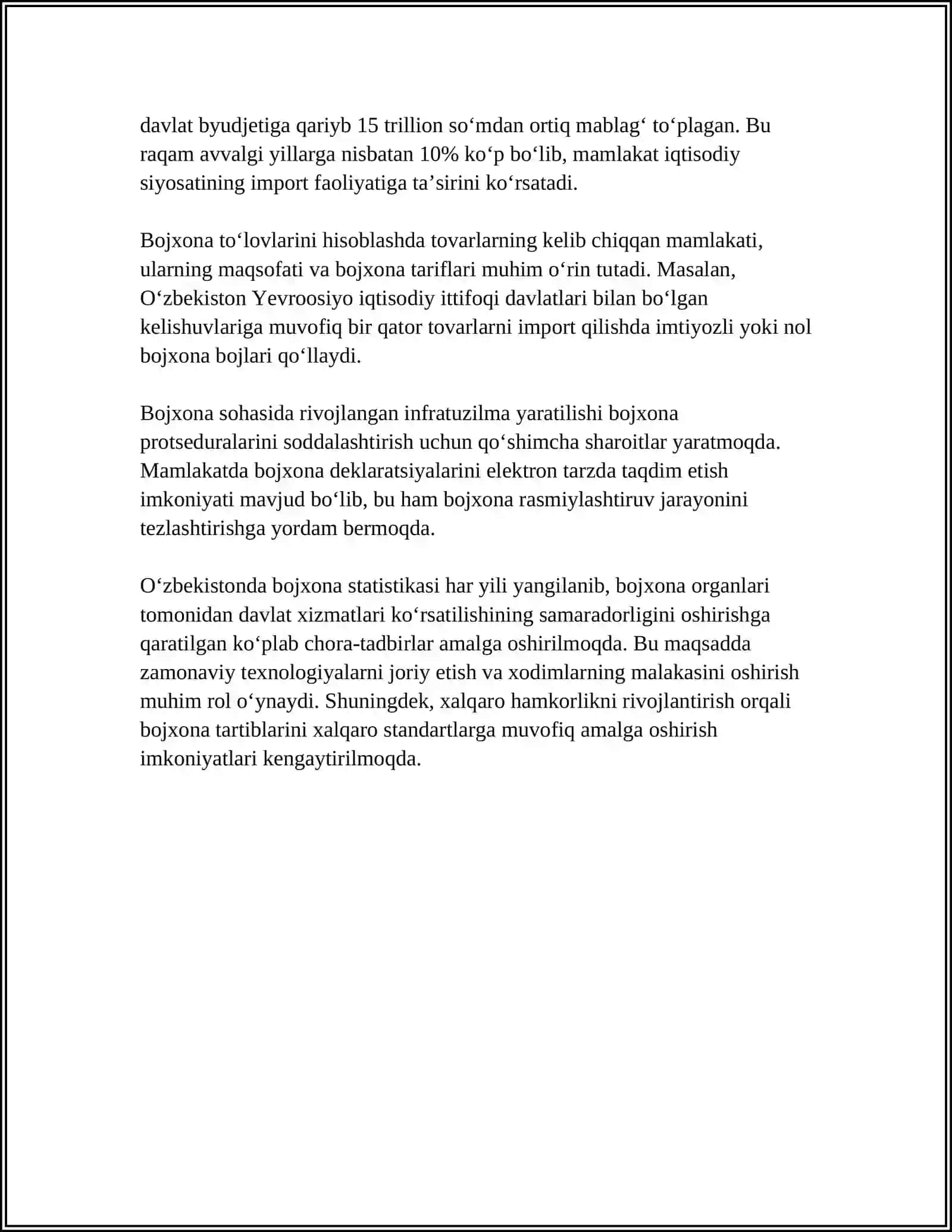 BOJXONA TO'LOVLARI VA ULARNING TURLARI 4