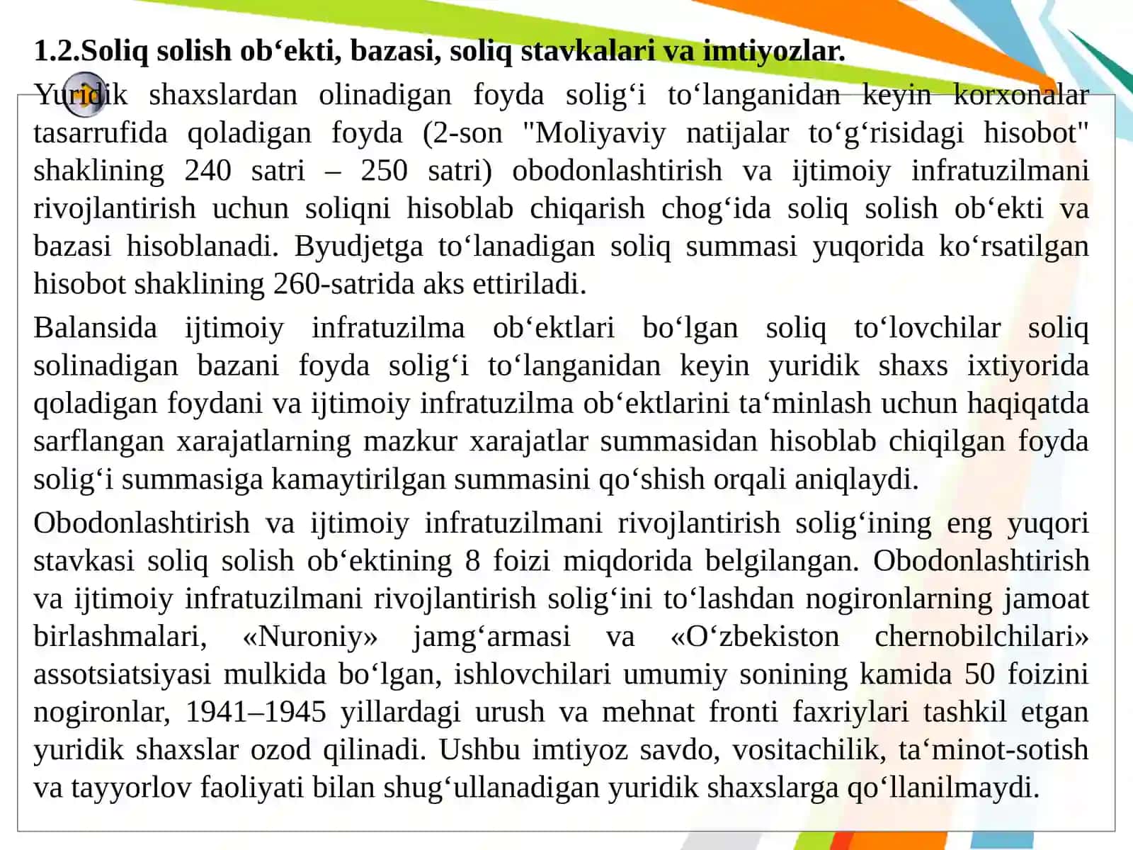 MAHALLIYSOLIQLAR VA BOSHQA MAJBURIY TO‘LOVLAR 4
