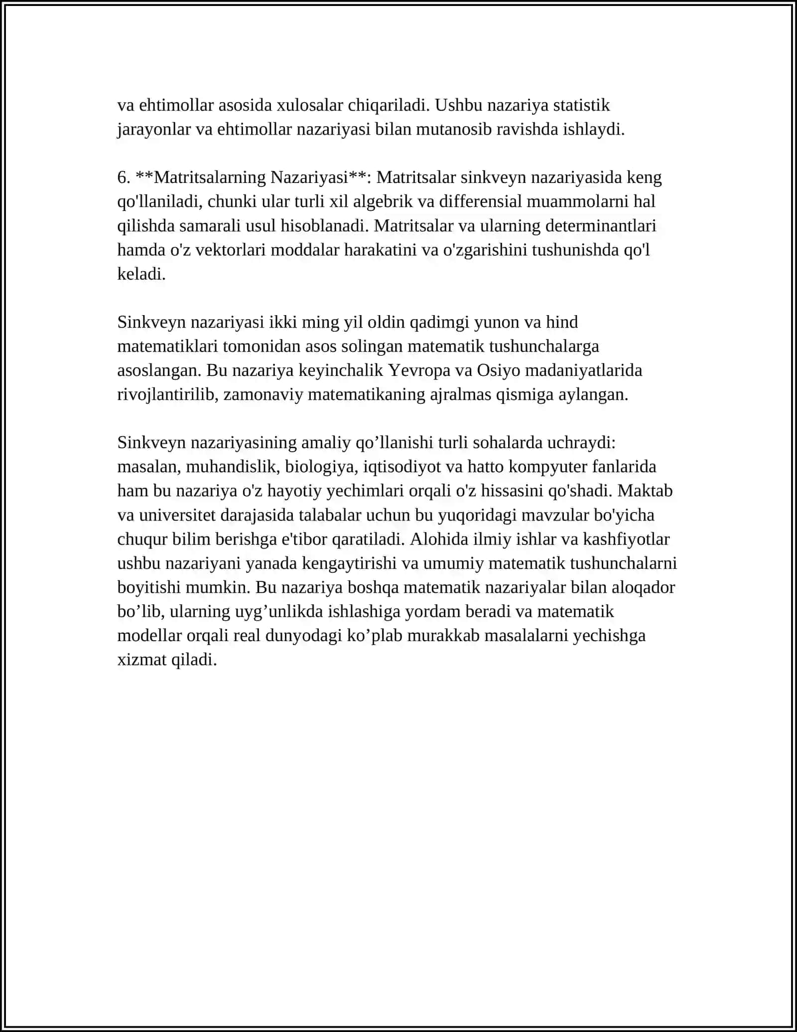 SINKVEYN METODIKASI 4