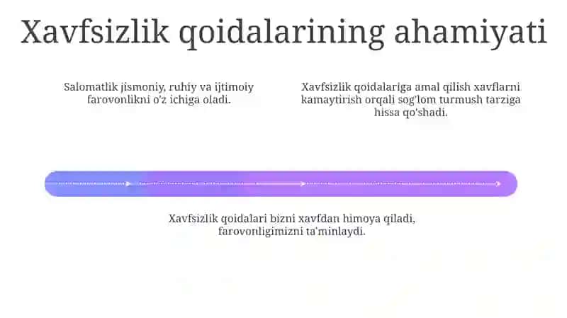Salomatlik tushunchasi. Salomatlikka tasir etuvchi omillarda xavfsizlik qoidalariga amal qilish 4