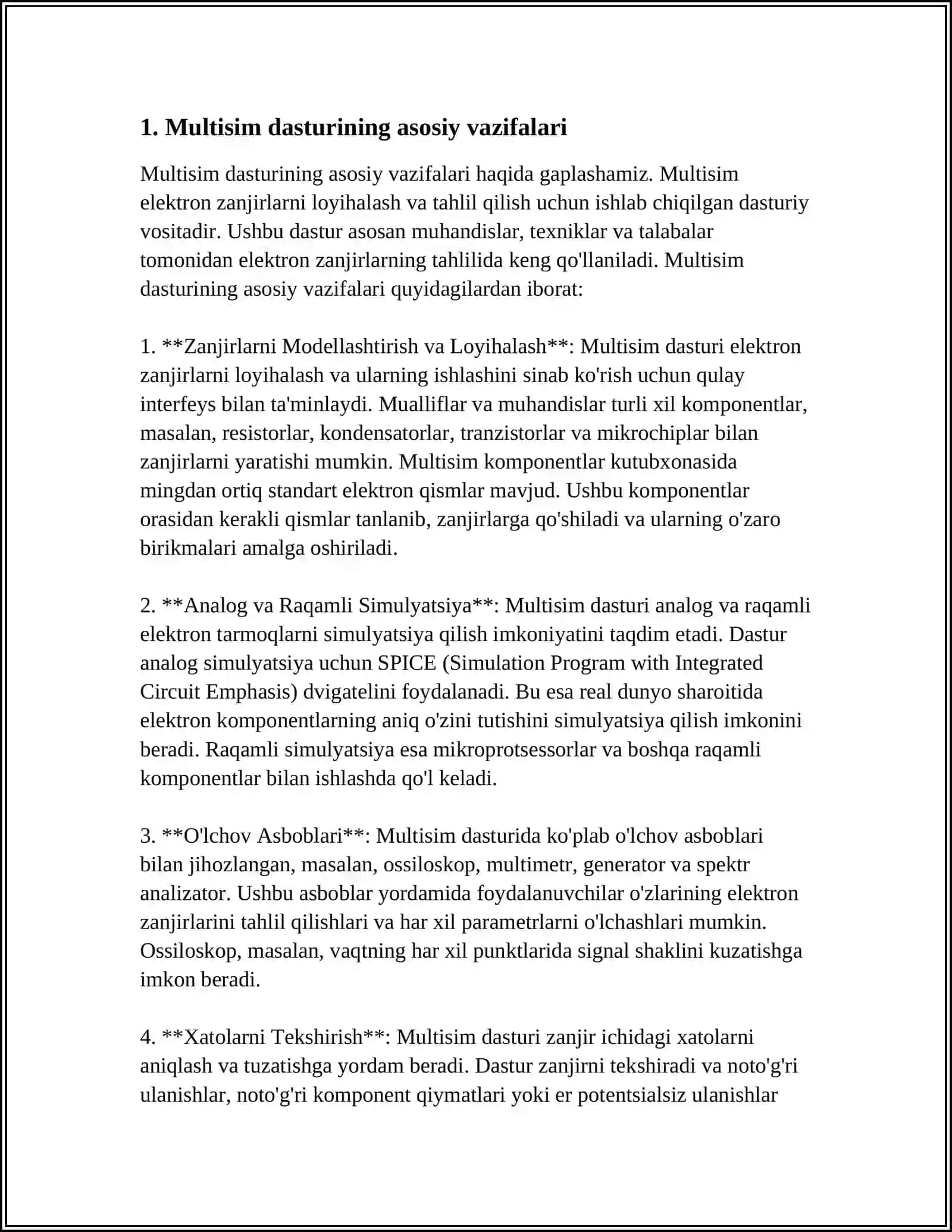 MULTISIM AVTOMATLASHTIRILGAN LOYIHALASH TIZIMI 4