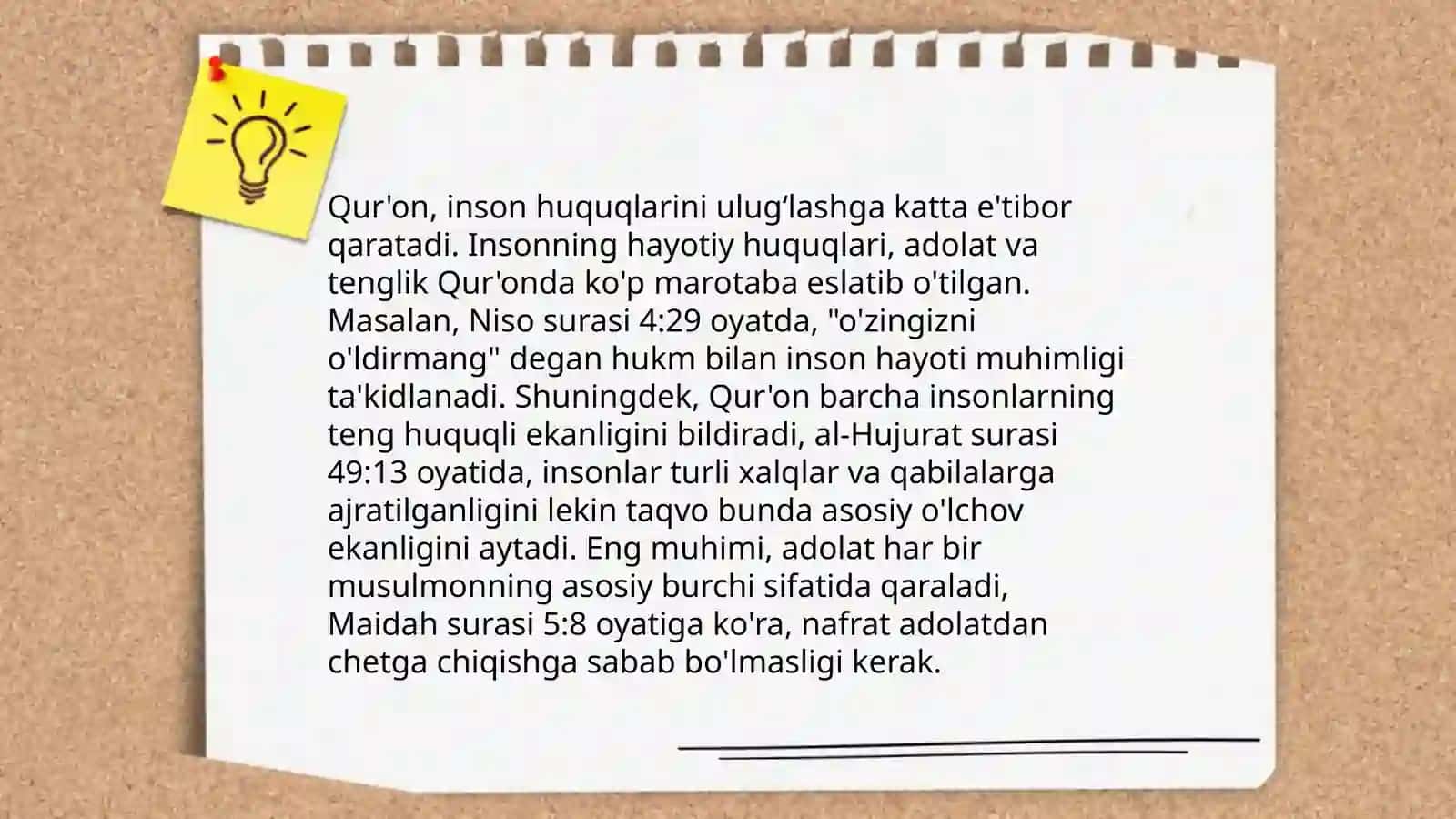 Islomda inson huquqlari himoyasi, tenglik, adolat va tolerantlik 4