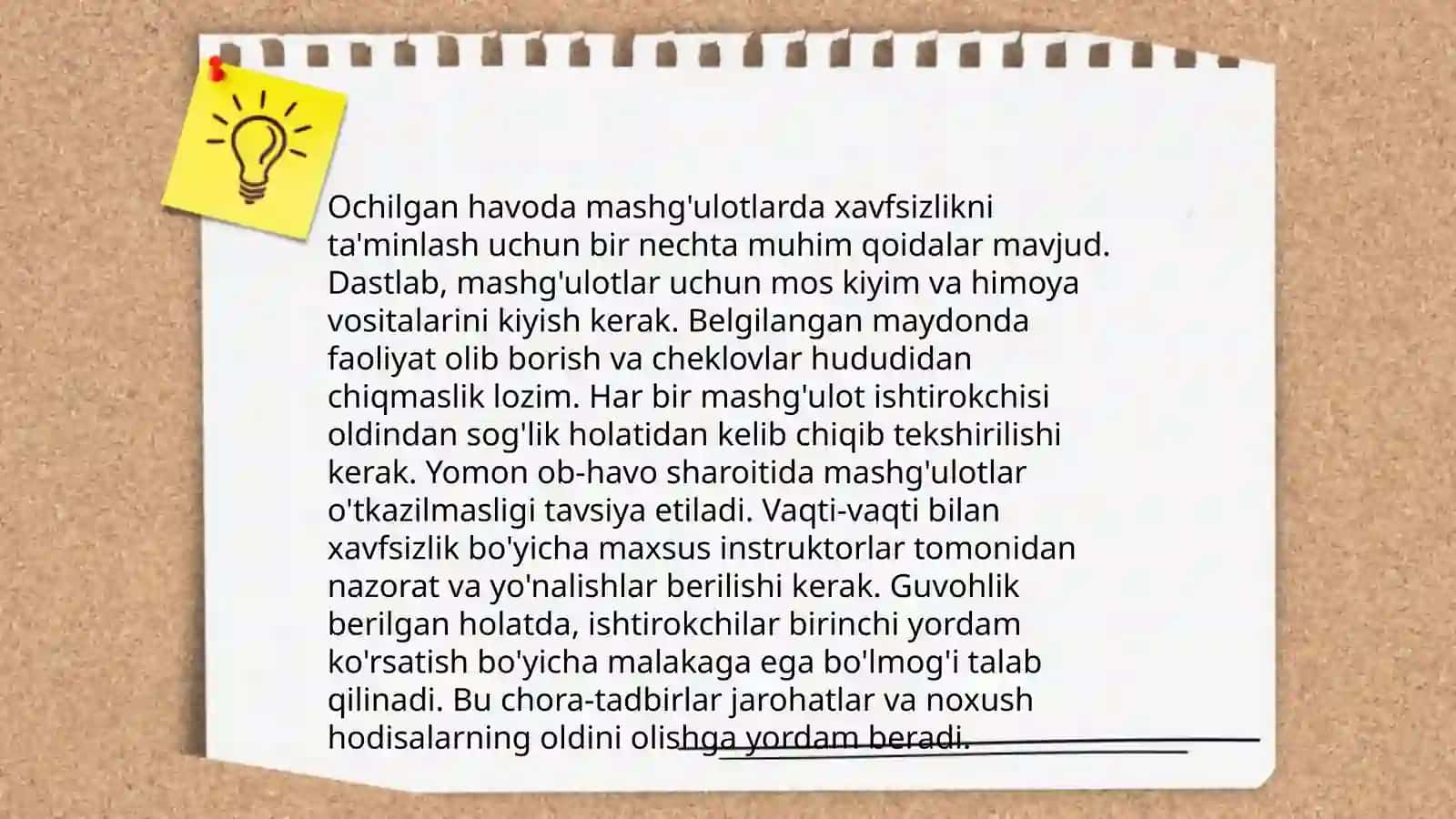 Ochiq havoda jismoniy tarbiya mashg'ulotlarini o'tkazish 4