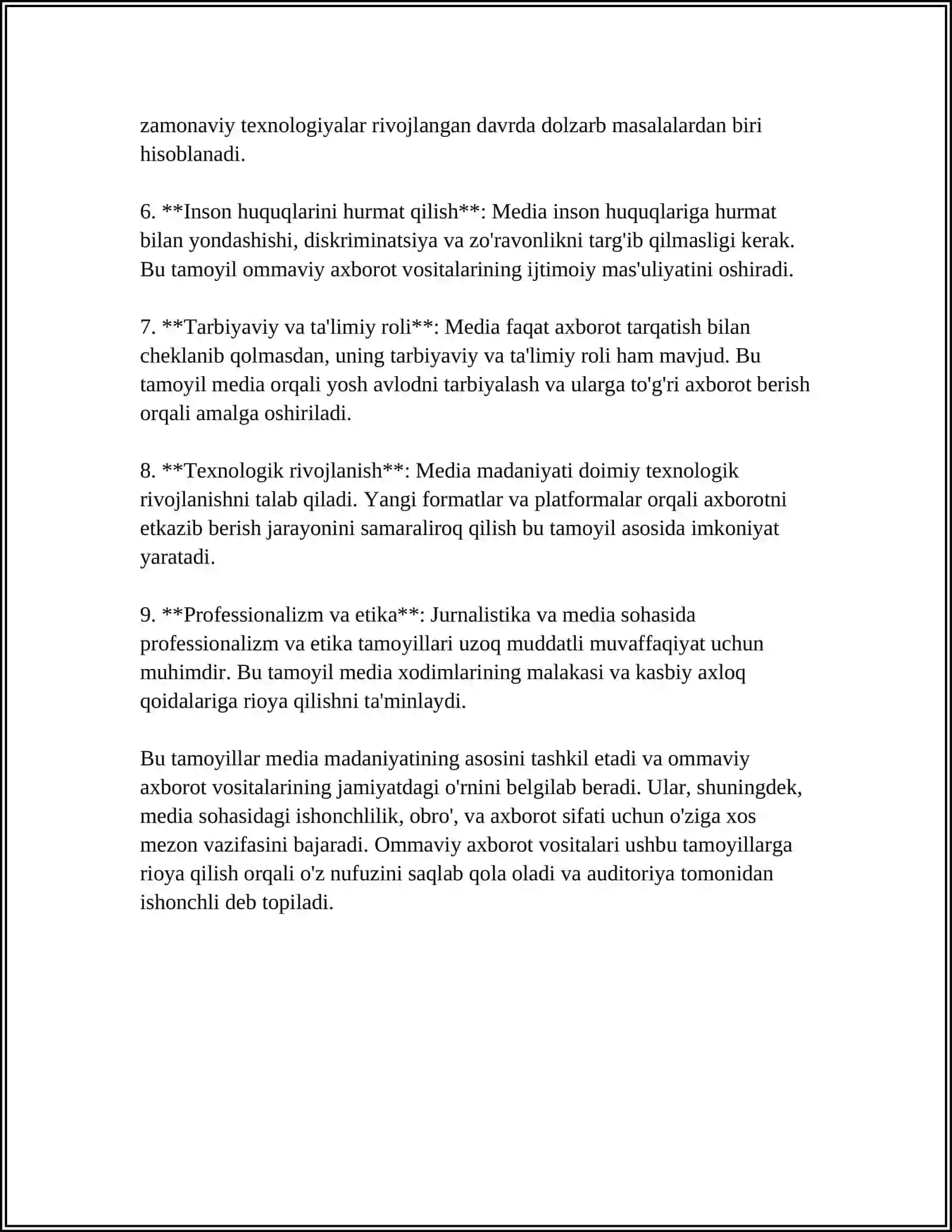MEDIA MADANIYAT VA INNOVATSION PEDAGOGIK TEXNALOGIYALAR 4