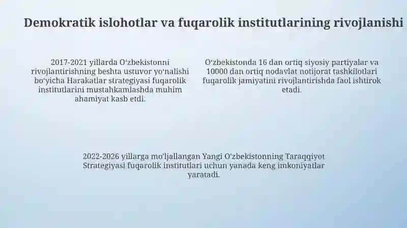 Oʻzbda demokratik fuqarolik jamiyati asoslarining shakllanishi 4