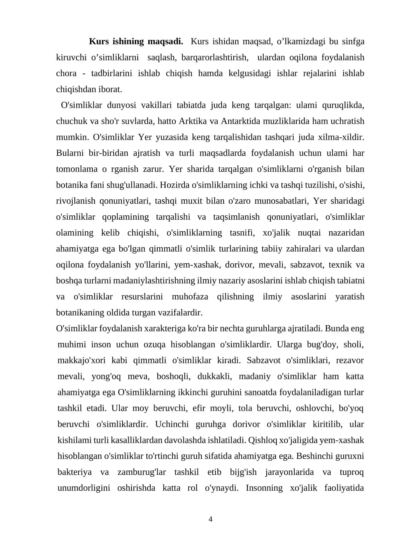 Bir urug’ pallali o’simliklar Kurs ishi 4