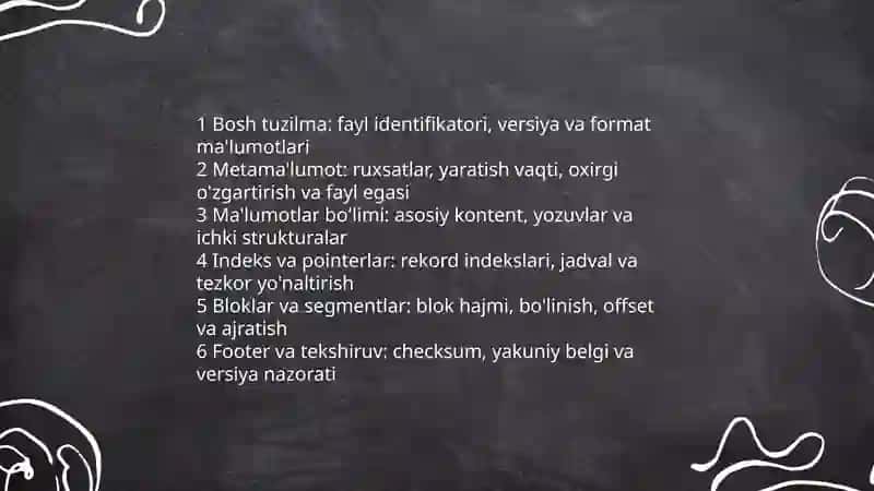 Fayl tuzilishi va turlari 4