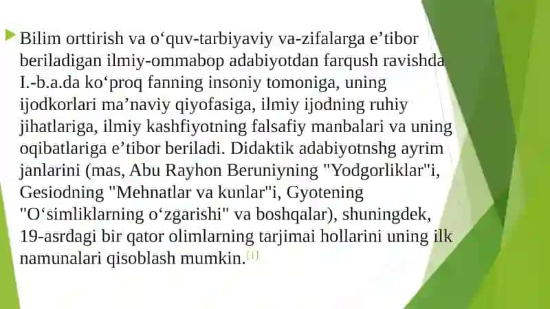 Badiiy adabiyotning jamiyat hayotidagi oʻrni va vazifalar 4