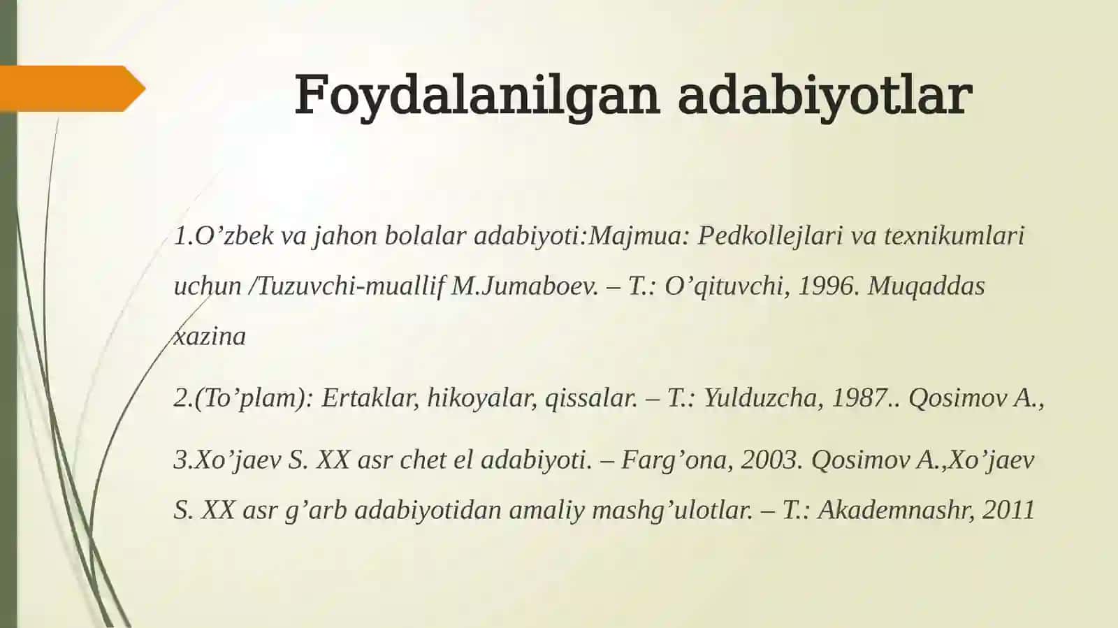 Chet el va o‘zbek bolalar adabiyotining fan sifatida shakllanishi 4