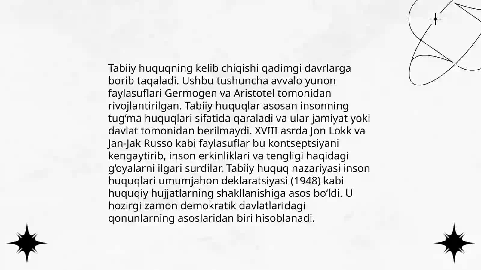 Shartnoma asosidagi siyosat Va tabiiy huquq 4