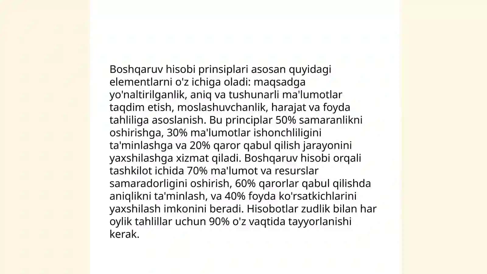 Boshqaruv hisobi predmeti va metodi,uning nazariy asoslari 4