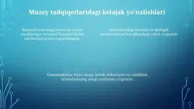 Muzeylarning tadqiqotchilik faoliyati 4