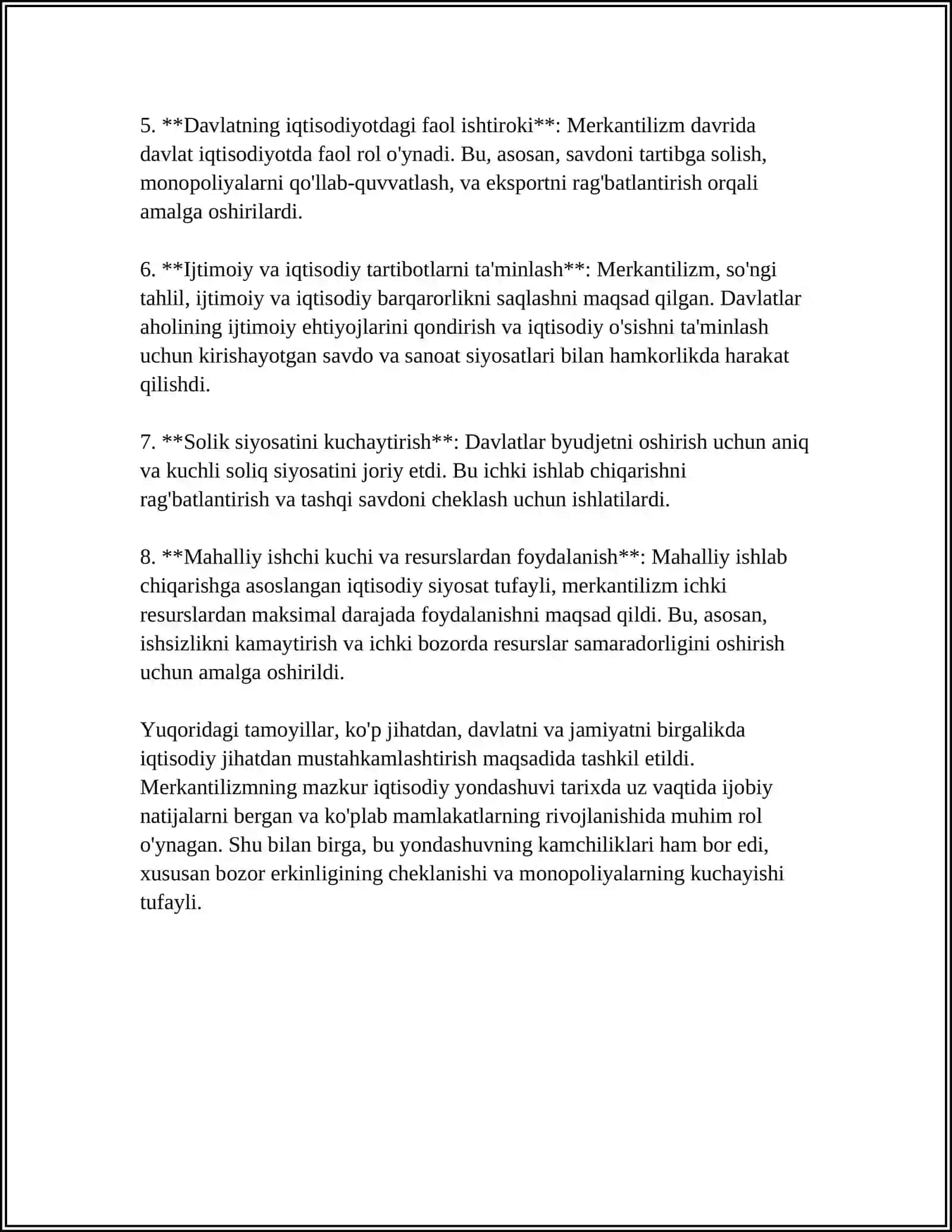 KLASSIK IQTISODIY NAZARIYADA MERKATILIZMNING TANQIDI 4